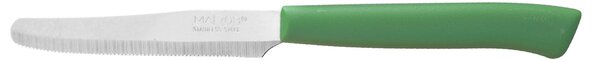 HOMe Set 6 coltelli tavola Color Knife con lama seghettata e manico verde