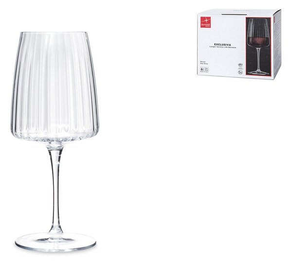 BORMIOLI ROCCO Set 6 calici Exclusiva Merlot in vetro trasparente ottico cl 54