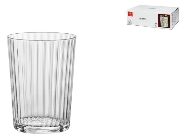 BORMIOLI ROCCO Set 12 bicchieri Exclusiva GinFizz in vetro trasparente ottico cl 50