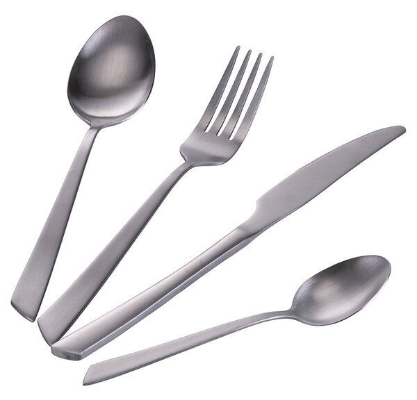 Servizio Set di Posate 24 Pezzi in Acciaio Silver Lucido VdE Tivoli 1996 Cut