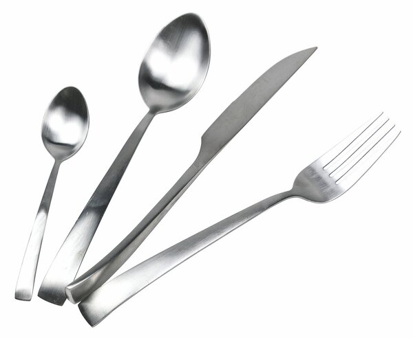 Servizio Set di Posate 24 Pezzi in Acciaio Silver Opaco VdE Tivoli 1996 Park Avenue