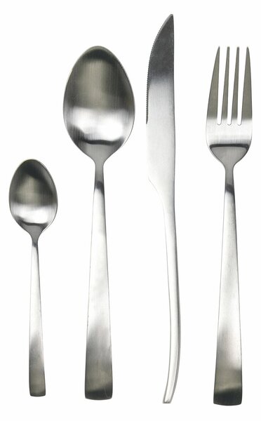 Servizio Set di Posate 24 Pezzi in Acciaio Silver Opaco VdE Tivoli 1996 Park Avenue