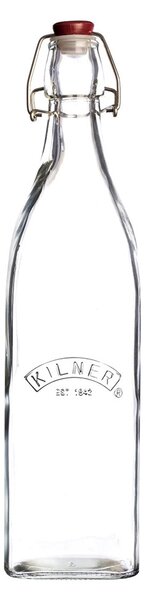 KILNER Bottiglia in vetro trasparente con chiusura clip Lt 0,55