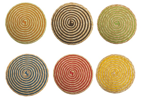 Tovaglietta Tonda in Rafia Ø38 cm VdE Tivoli 1996 Spiral