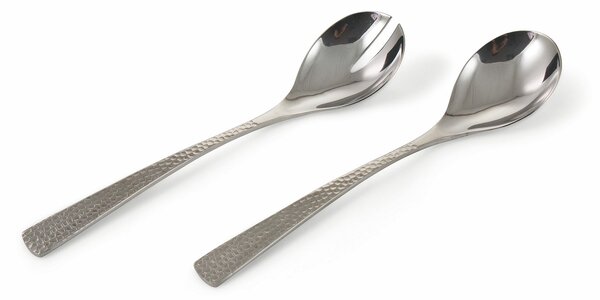 Set 2 Posate a Servire in Acciaio Lucido Silver VdE Tivoli 1996 Stone