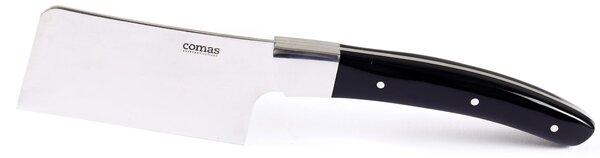 Mannaietta con Manico Nero e Lama Liscia in Acciaio Inox