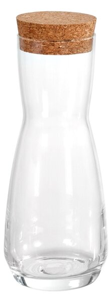 Brocca Ensemble in vetro trasparente tappo in sughero lt 0,33