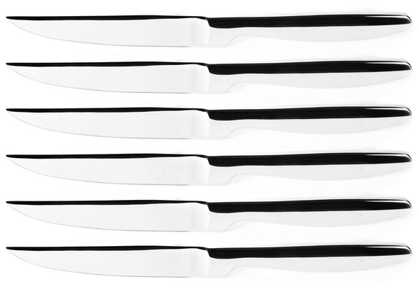 Set 6 Coltelli da Bistecca Lama Seghettata in Acciaio Inox K6 Boj