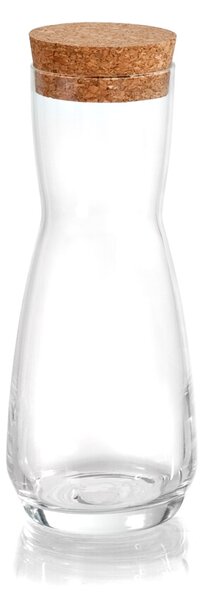 Brocca Ensemble in vetro trasparente tappo in sughero lt 0,33