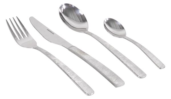Servizio Set di Posate 24 Pezzi in Acciaio Inox