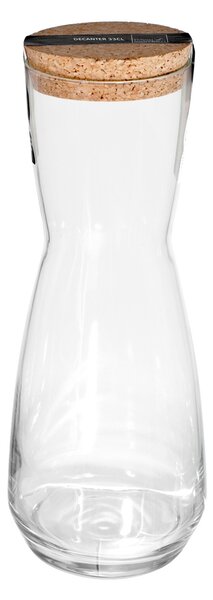 Brocca Ensemble in vetro trasparente tappo in sughero lt 0,74
