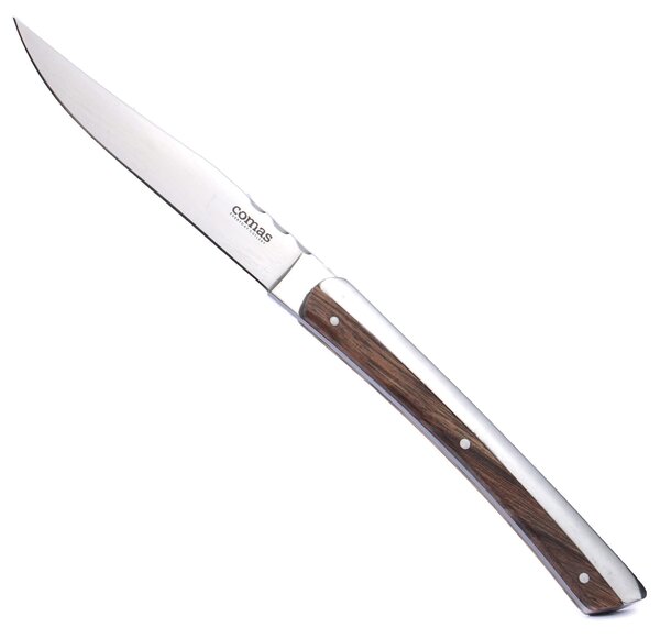 Set 6 Coltelli da Bistecca Lama Liscia Manico in Legno K2