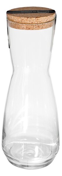 Brocca Ensemble in vetro trasparente tappo in sughero lt 0,33