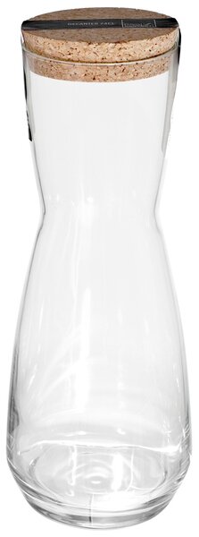 Brocca Ensemble in vetro trasparente tappo in sughero lt 1