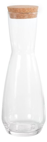Brocca Ensemble in vetro trasparente tappo in sughero lt 0,74