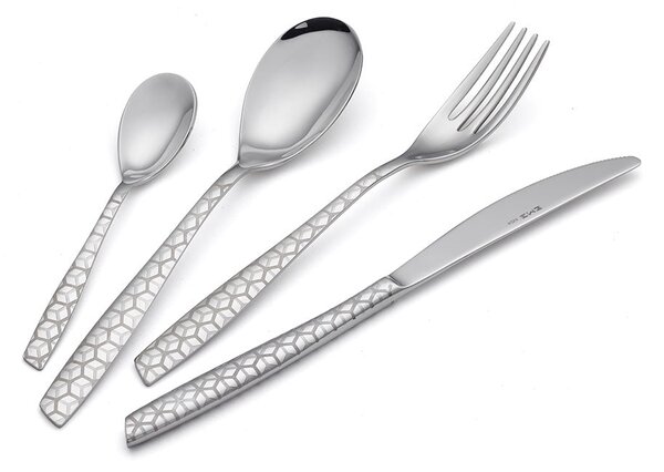 Servizio Set di Posate 24 pezzi in Acciaio Inox Eme Elevene Exa