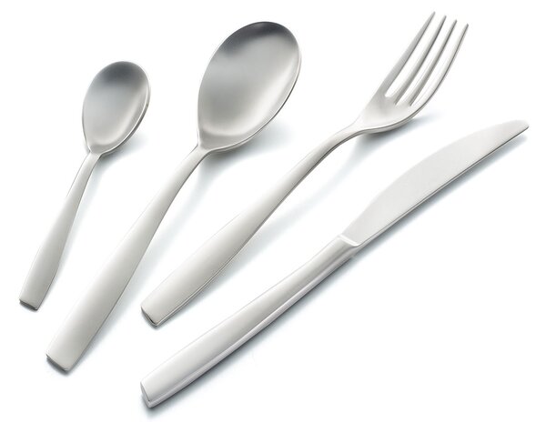 Servizio Set di Posate 24 pezzi in Acciaio Inox Eme Eleven Sabbiato