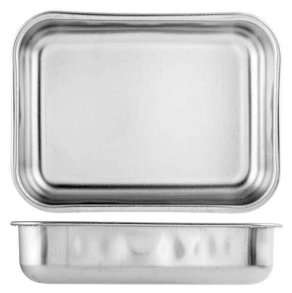Teglia rettangolare alta Non Stick in acciaio inox cm 30x23x7h