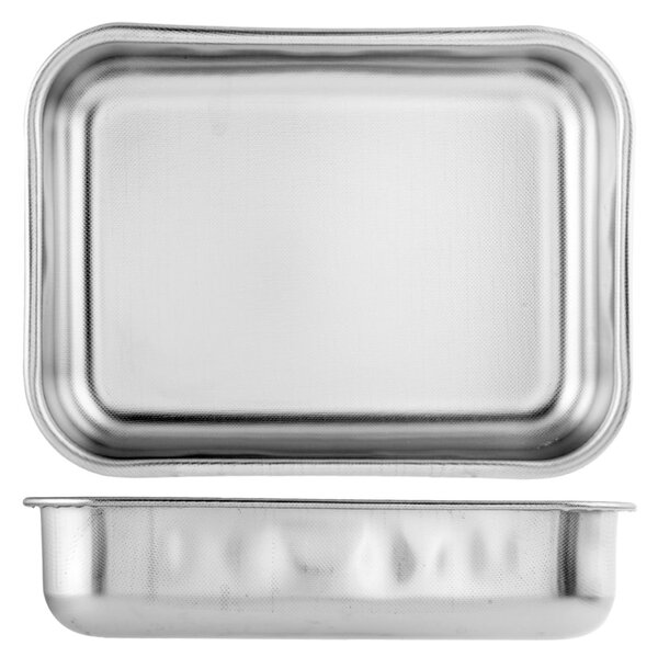 Teglia rettangolare alta Non Stick in acciaio inox cm 35x27x8h