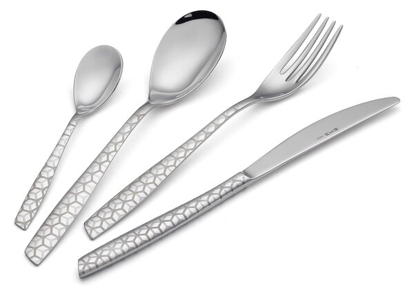 Servizio Set di Posate 24 pezzi in Acciaio Inox Eme Elevene Exa