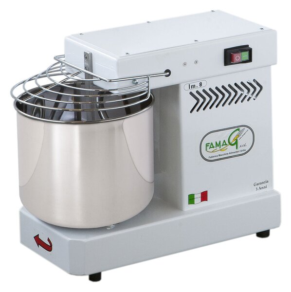 Impastatrice a Spirale Testa Fissa 8Kg 350W Famag IM8/230