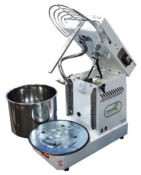 Impastatrice a Spirale Ribaltabile Vasca Estraibile 8Kg 400W Famag IM 10S