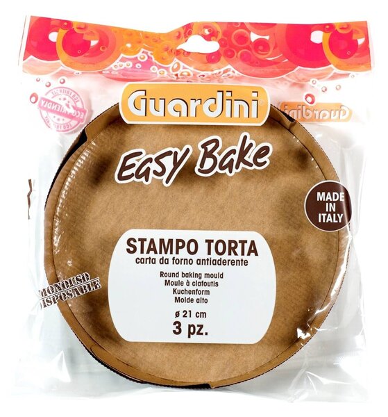 GUARDINI Set 3 Stampi Carta Torta Tondi Cm 21