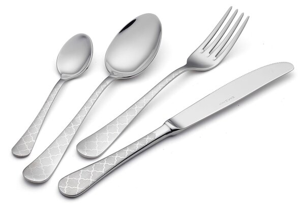 Servizio Set di Posate 24 pezzi in Acciaio Inox Eme Milano Damask