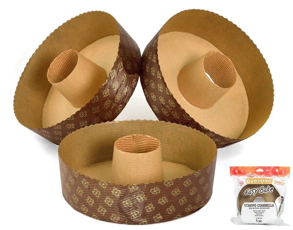 GUARDINI Set 3 Stampi Carta Ciambella Con Fori Cm 20