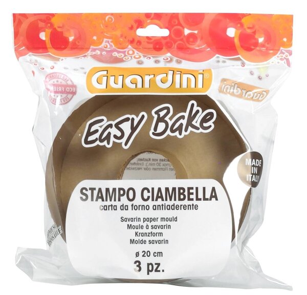 GUARDINI Set 3 Stampi Carta Ciambella Con Fori Cm 20