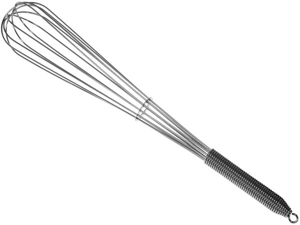Frusta filo inox Manico Spirale Cm 40