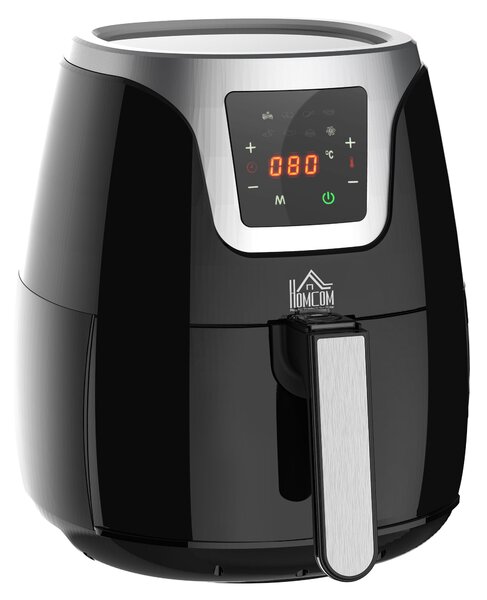Friggitrice Elettrica ad Aria Calda 1500W Capacità 3,5L 34,5x28,1x30,6 cm Nera