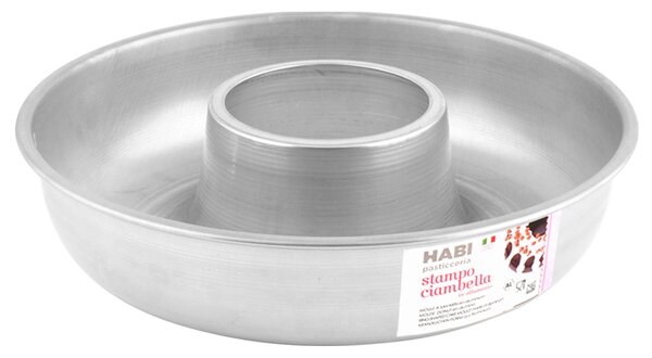 HABI Stampo In Alluminio Ciambella Con Tubo Cm 22