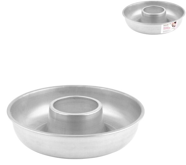 HABI Stampo In Alluminio Ciambella Con Tubo Cm 22