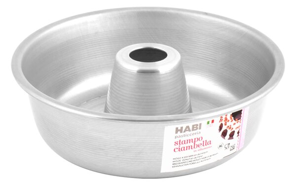 HABI Stampo In Alluminio Ciambella Con Tubo Cm 18