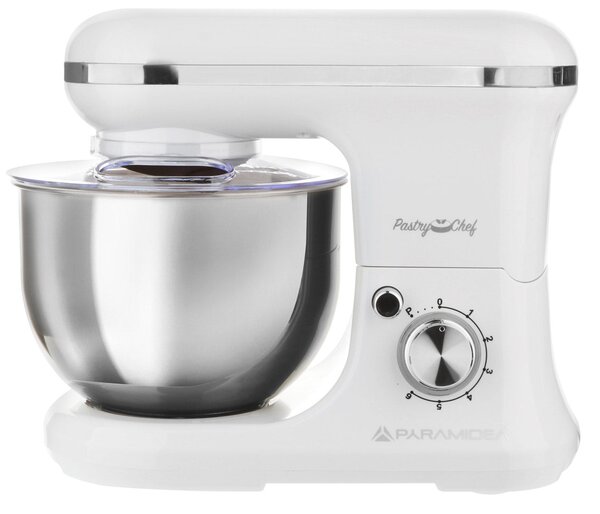Impastatrice 5 litri 1200W con ciotola in acciaio Pyramidea IP5005W Bianco