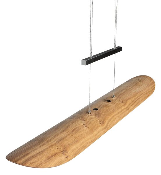 Elobra Lampada a sospensione Colombia, dimmerabile, Legno chiaro, Soggiorno / Sala da pranzo, Legno, Moderno, Lampada a sospensione