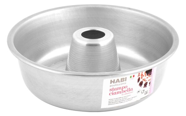 HABI Stampo In Alluminio Ciambella Con Tubo Cm 18