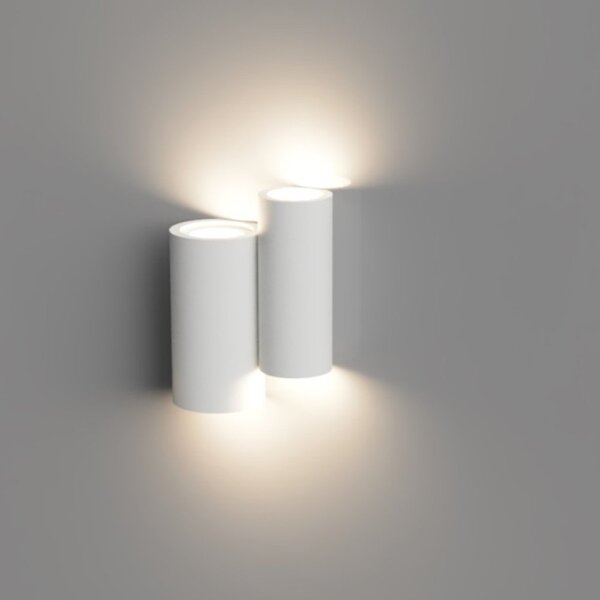 Applique gesso lampadari bartalini aivalf 1200a gu10 led biemissione verniciabile - Lampadari Bartalini Gesso