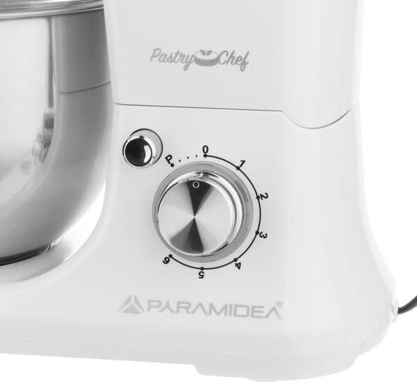 Impastatrice 5 litri 1200W con ciotola in acciaio Pyramidea IP5005W Bianco