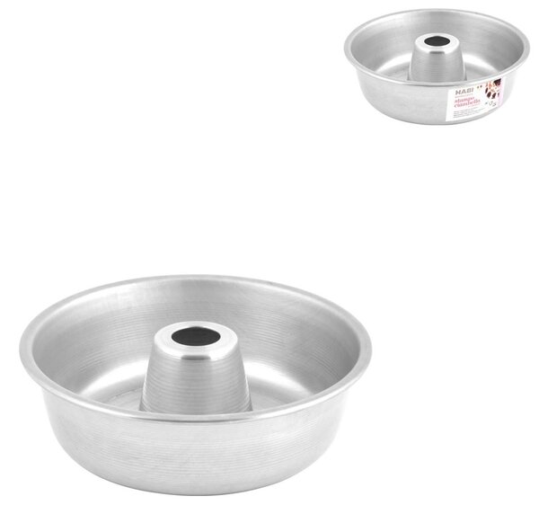 HABI Stampo In Alluminio Ciambella Con Tubo Cm 18
