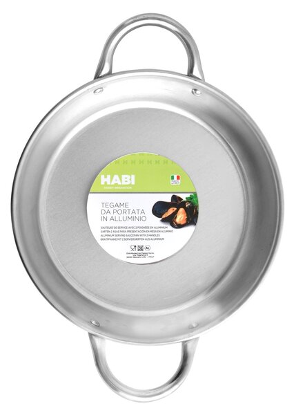 HABI Tegame Portata 2 Manici Alluminio 16 cm