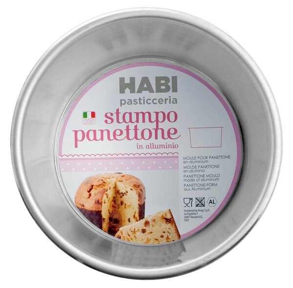 HABI Stampo Panettone In Alluminio Cm 12x8h