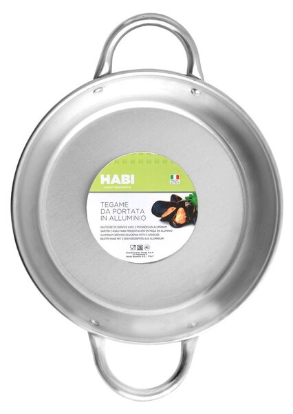 HABI Tegame Portata 2 Manici Alluminio 16 cm
