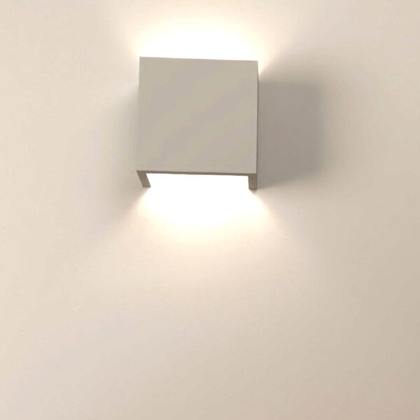 Applique gesso lampadari bartalini etnad c16 g9 led biemissione verniciabile - Lampadari Bartalini Gesso