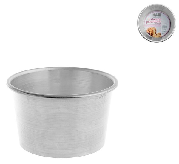 HABI Stampo Panettone In Alluminio Cm 12x8h