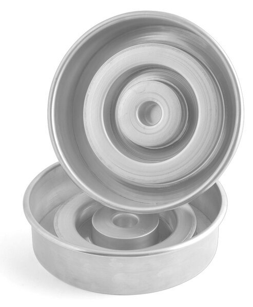HABI Set 2 Pezzi stampo torta con farcitura bigusto in alluminio