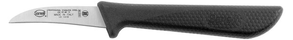 Coltello verdura Skin in acciaio inox manico antiscivolo nero cm 6