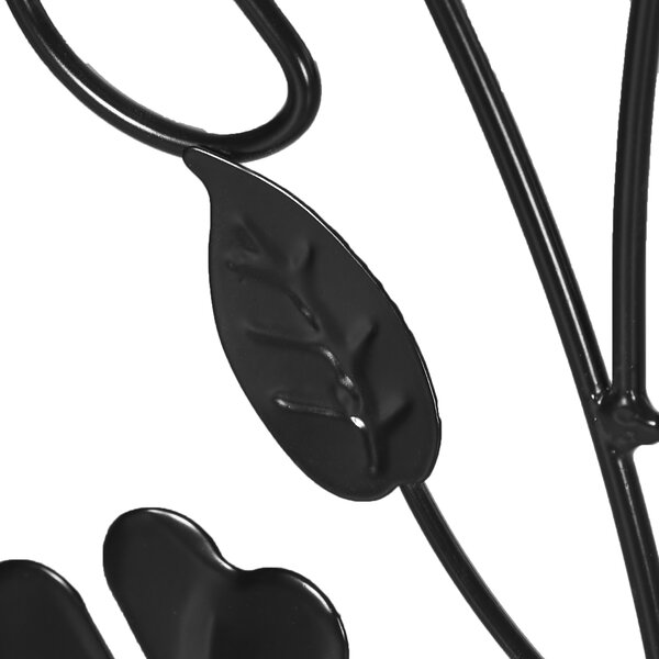 Outsunny Traliccio da giardino set di 2 supporto per piante rampicanti in metallo - 38 x 98 cm nero