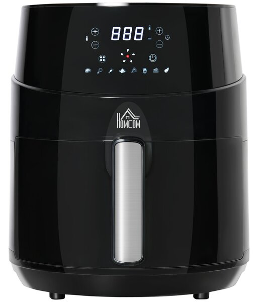 Friggitrice Elettrica ad Aria Calda 1500W Capacità 4,5 Litri Nera